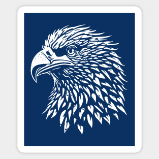 Minimalist Eagle Head - distressed Sticker